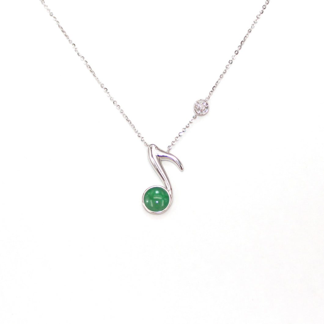 Perfect Symphony Jadeite Pendant Necklace丨完美交響樂翡翠吊墜頸鏈